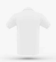 Рубашка поло 100% х\б, классика,унисекс, плотность 200 г/м2, цвет белый,  размер 54 (XXXL) - фото 3                                    title=