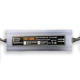 Блок питания AC-12V/150W/IP67 Slim металлический корпус - фото 4                                    title=