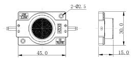 Светодиодный модуль торцевой ST 3030 W Edge 110Lm/1,5W/15x45 град/10000-12000K/IP67 - фото 3                                    title=