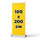 Мобильный стенд Капля Roll-up DLC HY алюминий, 100x200см, 3,8кг