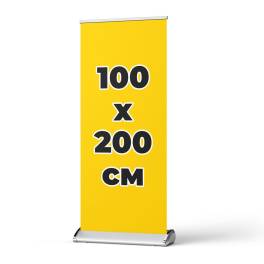 Мобильный стенд Капля Roll-up DLC HY алюминий, 100x200см, 3,8кг - фото 1                                    title=