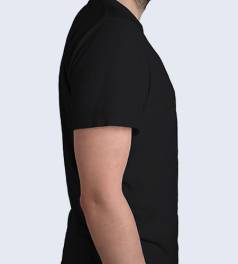 Футболка 100% х\б, классика, унисекс, плотность 160 г/м2, цвет чёрный, без рисунка, размер 46 (M) - фото 2                                    title=