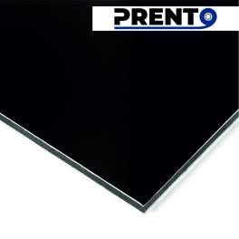 Алюминиевая композитная панель черная 3мм 0,3 020 RAL9005 Prento Bond 1500*4000 мм  								