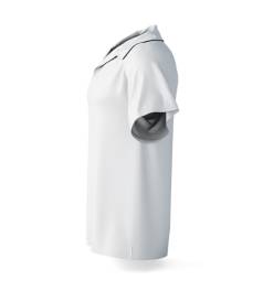 Рубашка поло 100% х\б, классика,унисекс, плотность 200 г/м2, цвет белый,  размер 52 (XXL) - фото 2                                    title=