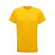 Футболка 100% х\б, классика, унисекс, плотность 160 г/м2, цвет ,желтый ,без рисунка, размер 58 (3XL)