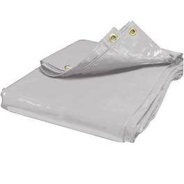 Тентовая ткань ПВХ Taltex HS9003G белая, лакированная, 900 г/м2, 3x50м								