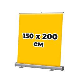 Мобильный стенд Roll-up DLC YU алюминий, 150x200см, 2,75кг - фото 1                                    title=