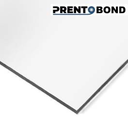 Алюминиевая композитная панель белая 3мм 0,21 Prento Bond 117 RAL 9016 1500*4000мм  								