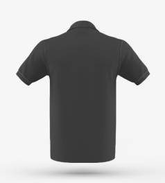 Рубашка поло 100% х\б, классика,унисекс, плотность 200 г/м2, цвет черный,  размер 54 (XXXL) - фото 3                                    title=