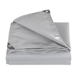 Тентовая ткань ПВХ Taltex HS7042G серая, лакированная, 900 г/м2, 3x50м - фото 1                                    title=