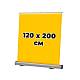 Мобильный стенд Roll-up DLC YU алюминий, 120x200см, 2,35кг