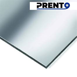 Алюминиевая композитная панель зеркальное серебро 3мм 0,3 301 RAL G0001 Prento Bond 1220*4000 мм 								
