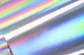 Голографическая пленка серебряная DLC ПВХ глянцевая, для печати экосольвентом/UV 100 мкм, 1,27 x 50 м